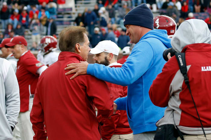 Lane Kiffin, Nick Saban